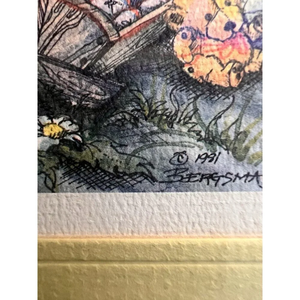 Jody Bergsma Vintage Lithographs Limited Edition 1981 1982 Lot of 2‎